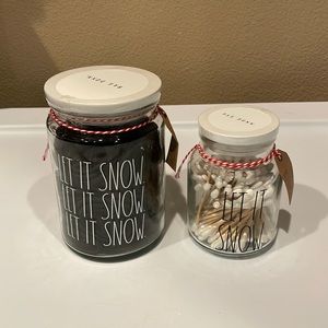 Rae Dunn “Let It Snow” Collection, Two Jars